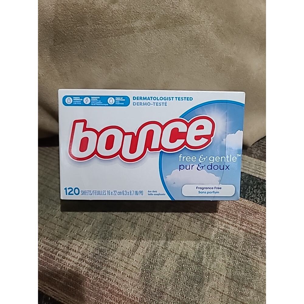 Bounce Free & Gentle Fabric Softener Dryer Sheets 120 Count
